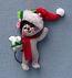 Annalee 3" Holly Berry Mouse with Dove Ornament - Mint - 700609