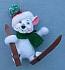 Annalee 4" Bearly Skiing Ornament - Mint - 701211