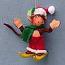 Annalee 3" Slip Sliding Skiing Monkey Ornament - Mint - 701609ooh