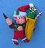 Annalee 4" Merry Christmas Monkey Ornament - Mint - 701708