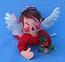 Annalee 7" Flying Angel Mobile in Red Gown - Ooh Mouth - Mint - 711394ooh