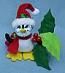Annalee 4" Holly Berry Penguin - Mint - 750009