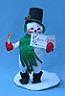 Annalee 7" Carolling Snowman - Mint - 750396