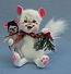 Annalee 6" Christmas Truce Cat and Mouse - Mint - 750509