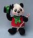 Annalee 9" Holiday Christmas Panda Bear - Mint - 751109