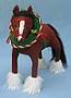 Annalee 10" Christmas Clydesdale Horse - Mint - 752210