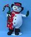 Annalee 20" Snowman Candy Cane Wreath - Mint - 752504