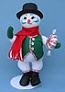 Annalee 15" Peppermint Snowman Holding Candy - Mint - 760907