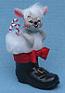 Annalee 3" Mouse in Santa Boot Ornament - Mint - 767705