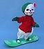 Annalee 6" Snowboarding Mouse - Mint - 781307
