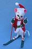 Annalee 6" Skiing Mouse - Mint - 781407