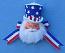 Annalee 3" Patriotic Santa Head Ornament - Mint - 789903