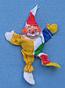 Annalee 3" Clown Ornament - Yellow - Mint/ Near Mint - 794586yox