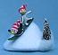 Annalee 3" Snowboarding Penguins Downhill Vignette - Mint - 807603