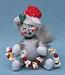 Annalee 4" Popcorn Garland Kitty Cat - Mint - 807606