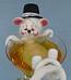 Annalee 4" New Years Celebration Mouse in Champagne Glass - Near Mint - 820304