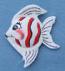 Annalee 3" White and Red Angel Fish Magnet - Mint - 972802