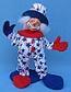 Annalee 10" Patriotic Clown - Mint - 984601ox