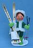 Annalee 7" Winter 2001 Special Olympics Skier and Skater Girl - Mint - 985501