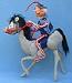 Annalee 18" Patriotic Yankee Doodle Dandy on 18" Horse - Excellent/ Very Good - A306-75a