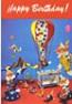 Annalee 5" x 7" Happy Birthday Card with Clowns - CD-HB