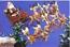 Annalee 5" x 7" Santa in Sleigh with Reindeer Christmas Card - CD-SED-SGN