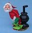 Annalee 7" Santa with Pot Belly Stove - Open Eyes - Mint / Near Mint - R10-76