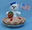 Annalee 3" Patriotic Sweet Berry Pie Mouse - Mint - 250112