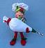 Annalee 9" Decorating Chef Elf with Pastry Bag - Mint - 500912