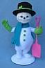 Annalee 9" Winter Whimsy Snowman - Mint - 550412