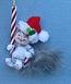 Annalee 3" Candycane Kitty Cat Ornament - Mint - 700512