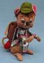 Annalee 7" Hiker Mouse with Backpack - Mint - Signed - R485-89s