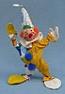 Annalee 10" Yellow Clown - Mint - Signed - 295085yls