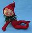 Annalee 7" Red Elf with Tinsel - Mint - E205-60r