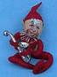 Annalee 10" Red Elf with Tinsel and Sax - Mint - E22-55rsfr