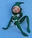 Annalee 10" Green Elf with Tinsel - Mint - E22-61gxyell