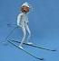 Annalee 10" White Ski Elf with Tinsel - Mint - E223-63w
