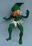 Annalee 10" Green Elf with Tinsel - Mint - E22-58gox2