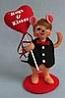 Annalee 5" Hugs & Kisses Boy Mouse 2013 - Mint - 100413