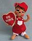 Annalee 6" Valentine Be Mine Cookie Boy Mouse 2013 - Mint - 100813