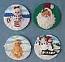 Annalee 2" Set of Four Christmas Magnets - Mint / Near Mint - 933902