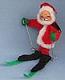 Annalee 7" Santa with Skis & Poles - Cross Country - Closed Eyes - Near Mint - R4-79x