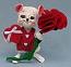 Annalee 6" Valentine Boy Mouse with Rose & Box of Candy 2014 - Mint - 100814