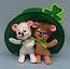 Annalee 3" Irish Hat Mice with Shamrock 2014 - Mint - 150214