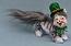 Annalee 4" Leprechaun Grey Tiger Kitty Cat 2014 - Mint - 150314