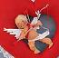 Annalee 15" Heart Mobile with 7" Cupid - Closed Mouth - Mint - 033084ox