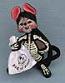 Annalee 4" Skeleton Mouse - Mint - 323303
