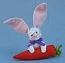 Annalee 3" Bunny with Carrot 2015 - Mint - 200515