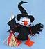 Annalee 6" Polka Dot Witch Duck with Broom 2015 - Mint - 300915