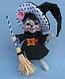 Annalee 6" Polka Dot Witch Mouse 2015 - Mint - 301015
